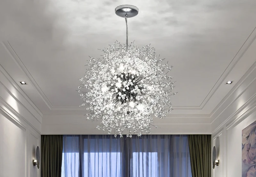 ceiling flush mount crystal chandelier