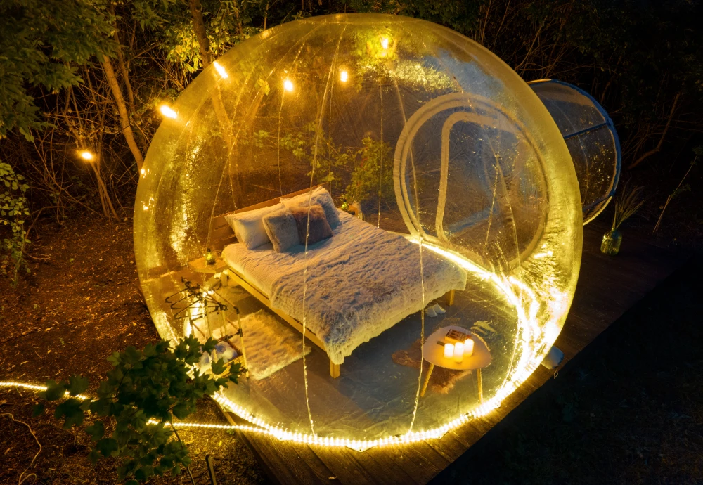 buying an inflatable bubble tent