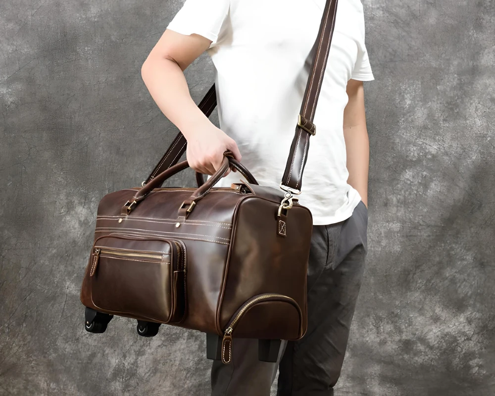 leather carry on bags